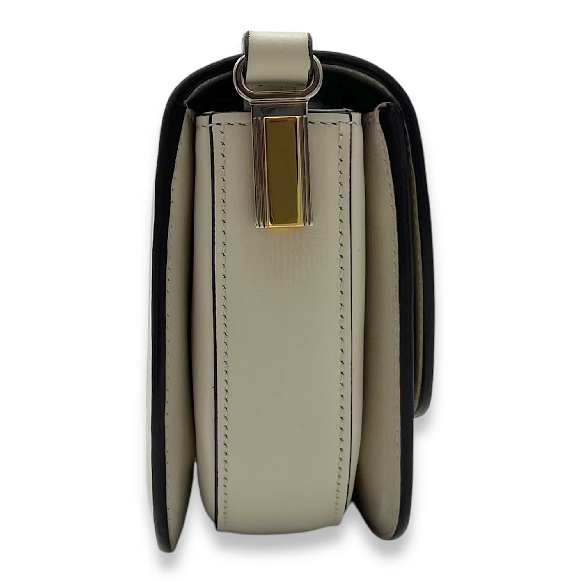 Sylvie 1969 Mini Crossbody bag in Calfskin, Gold Hardware