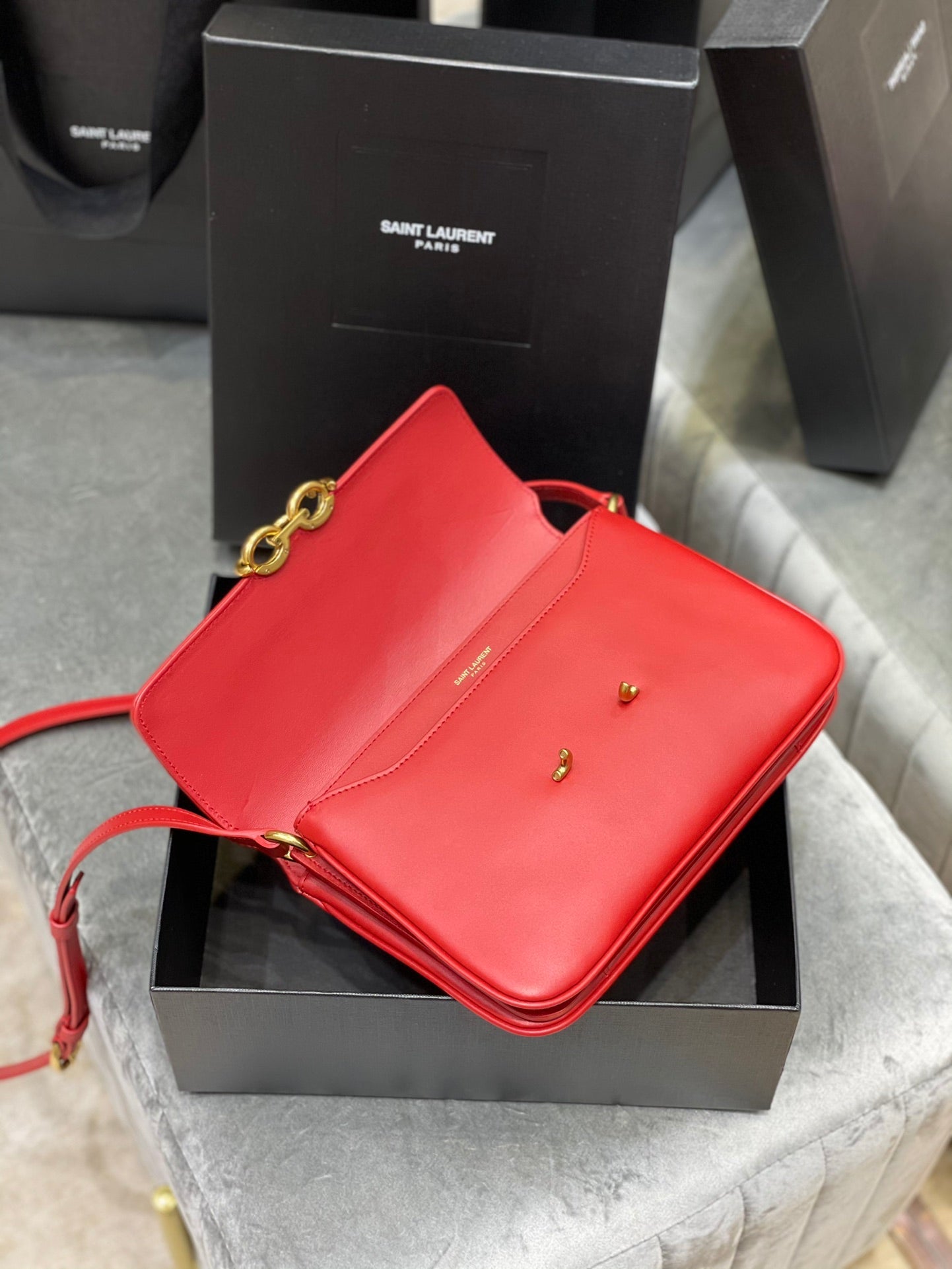 YSL Le Maillon Satchel In Smooth Leather Bag
