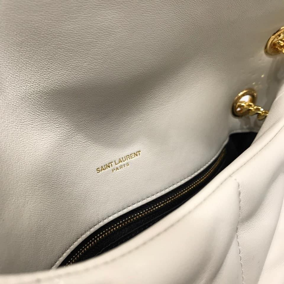 YSL PUFFER MEDIUM BAG IN QUILTED LAMBSKIN