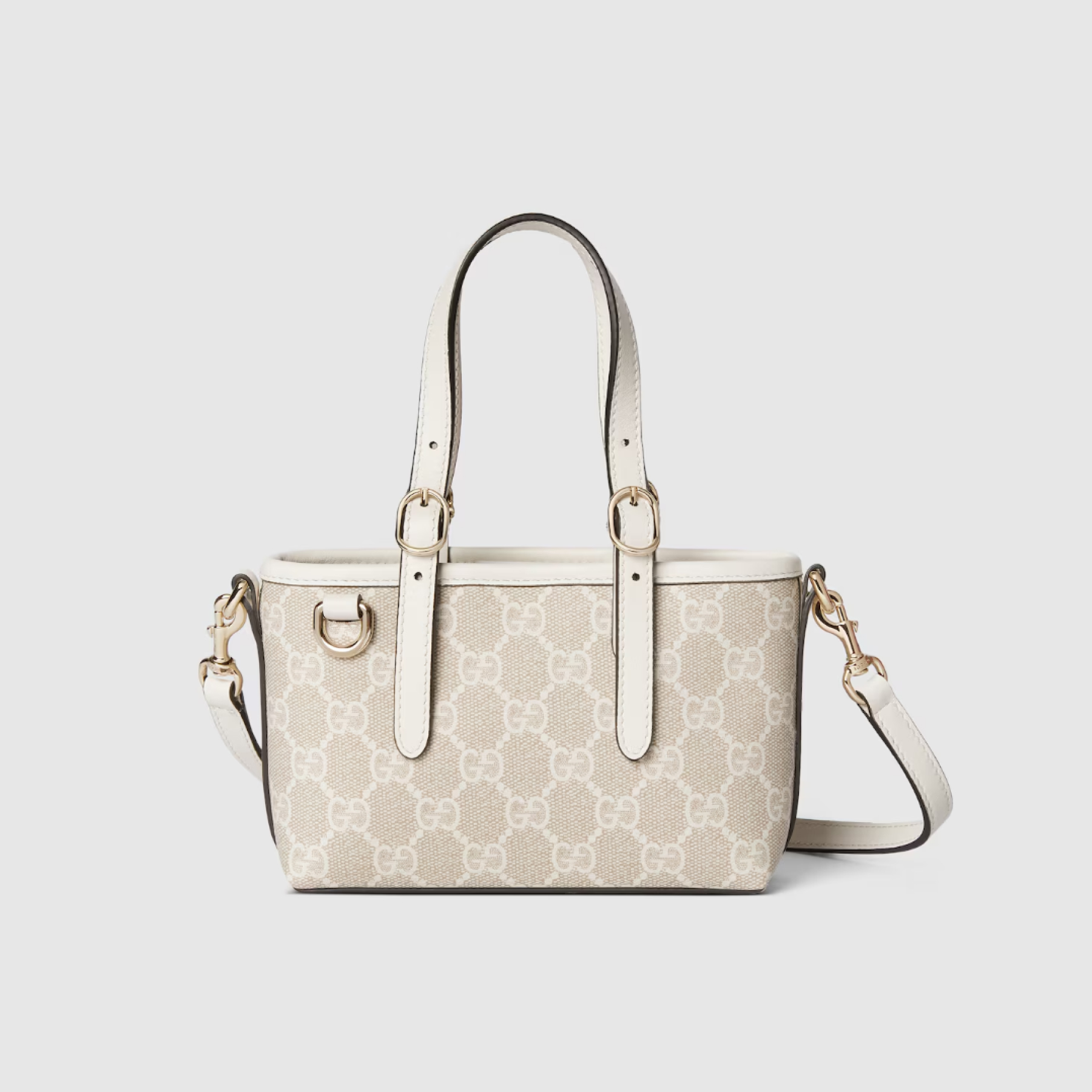 Gucci GG Emblem mini bag- White