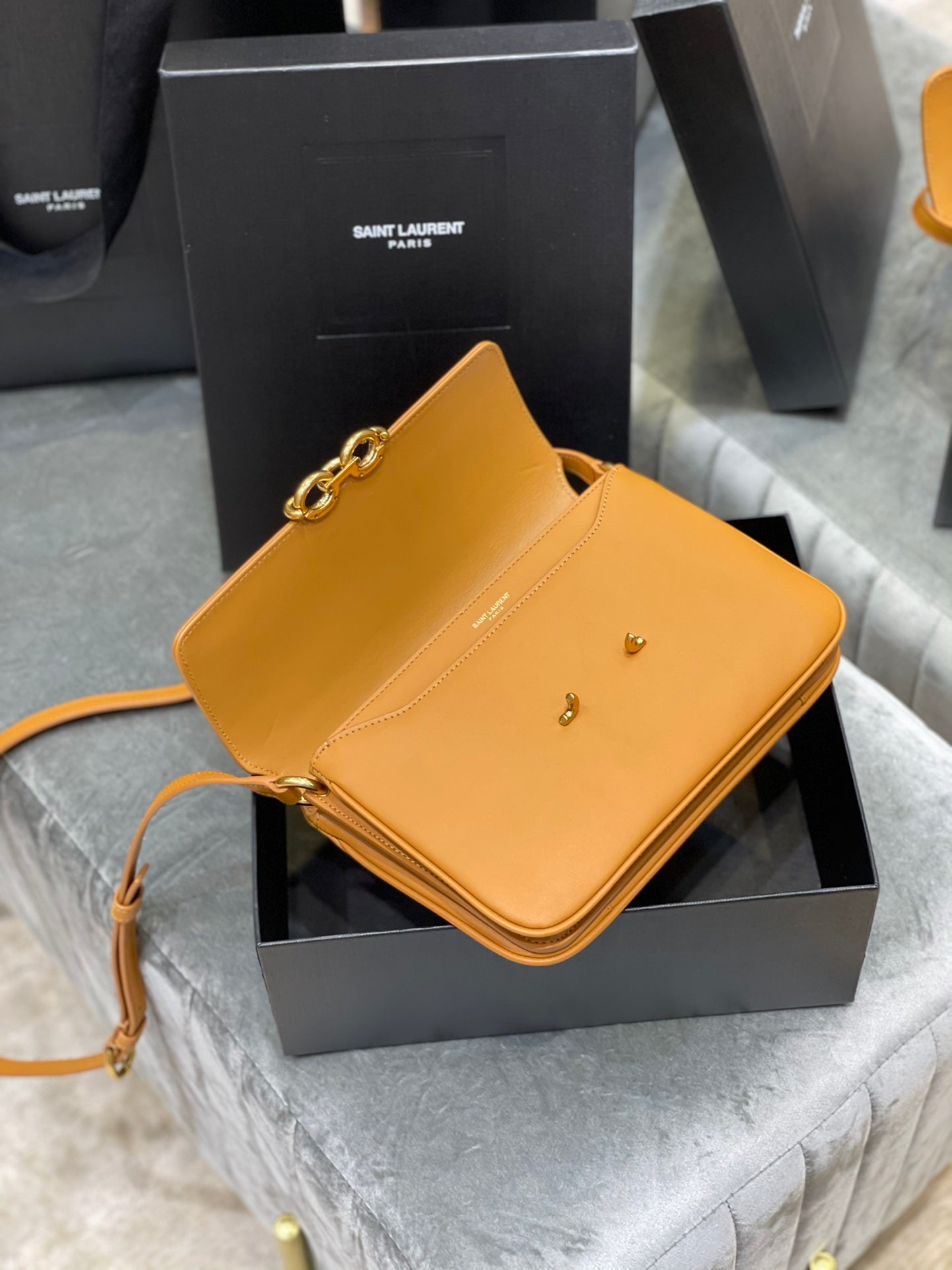 YSL Le Maillon Satchel In Smooth Leather Bag