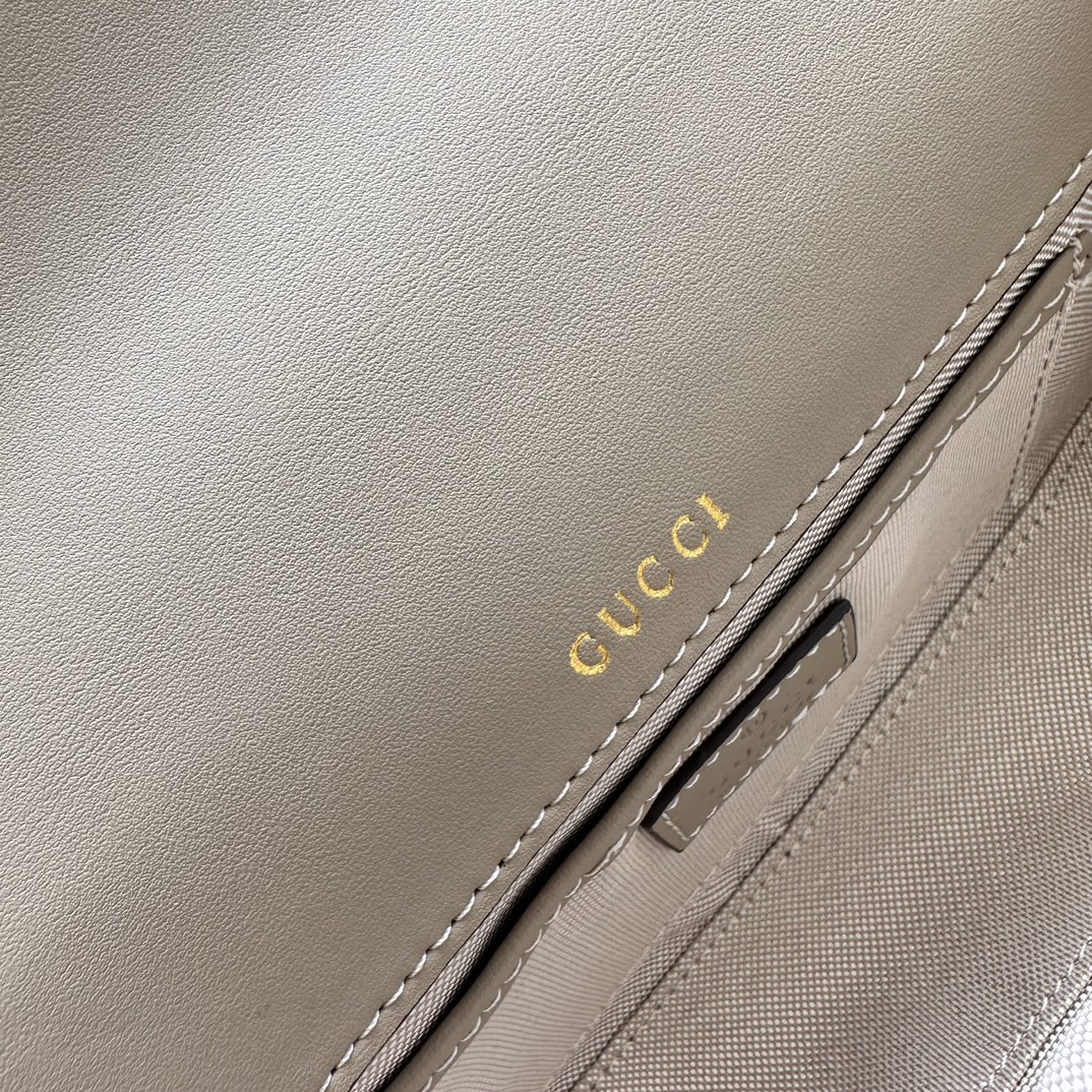 Gucci Horsebit 1955 Small Grey Shoulder Bag