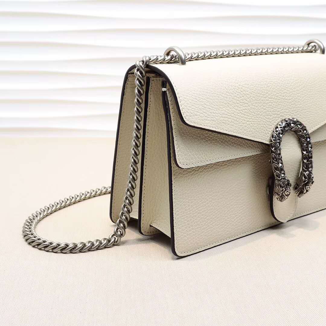 Gucci DIONYSUS White Leather Shoulder Bag