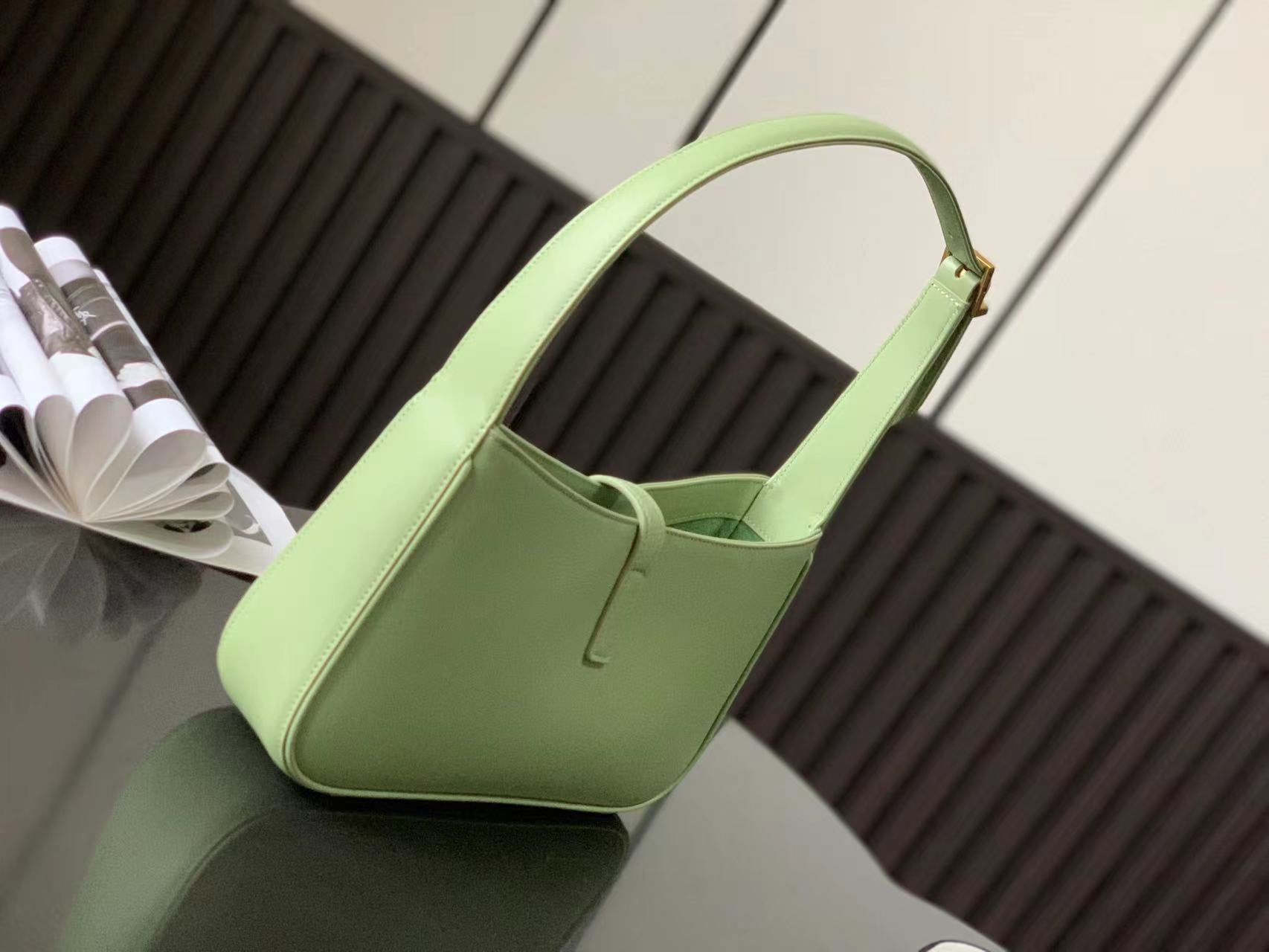 YSL Le 5 A 7 Hobo Bag In Smooth Leather