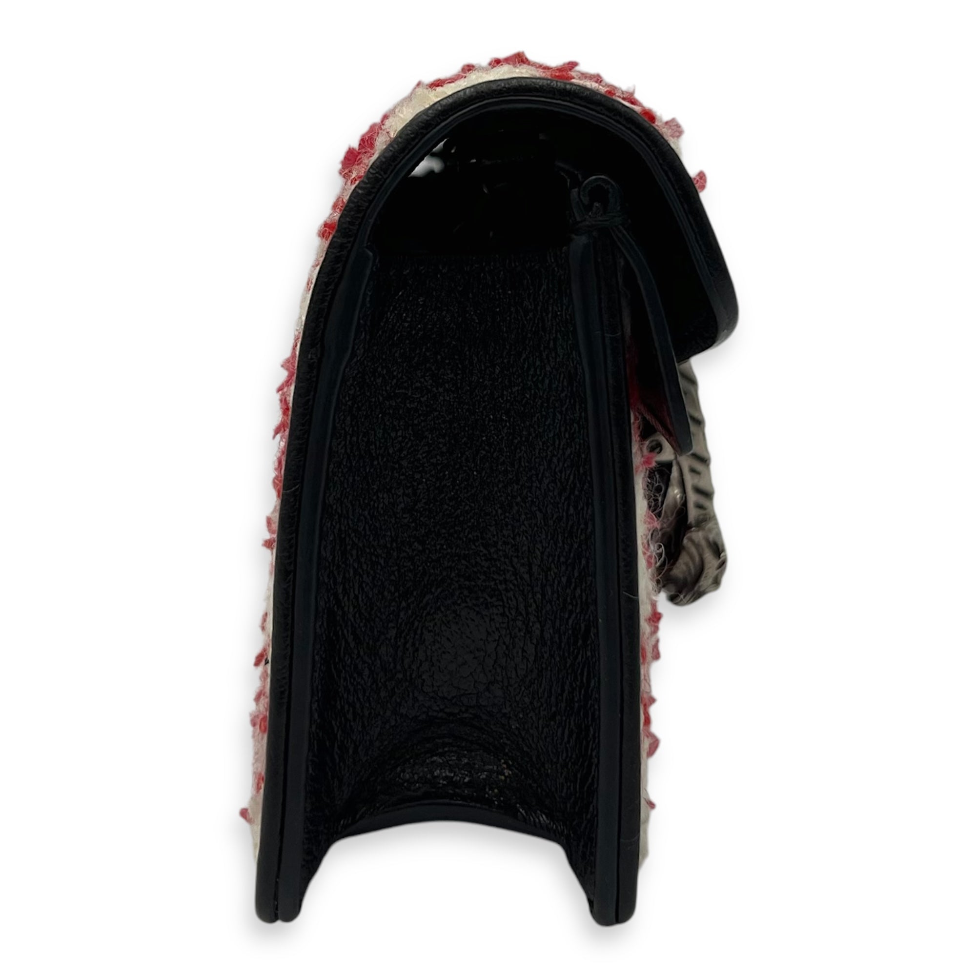 Dionysus Super Mini Red Crossbody Bag in Tweed, Ruthenium hardware