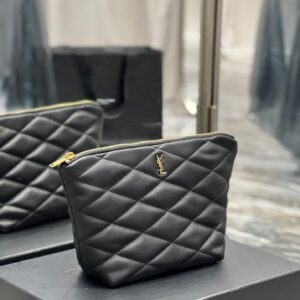 YSL Sade Quilted Leather Pouch