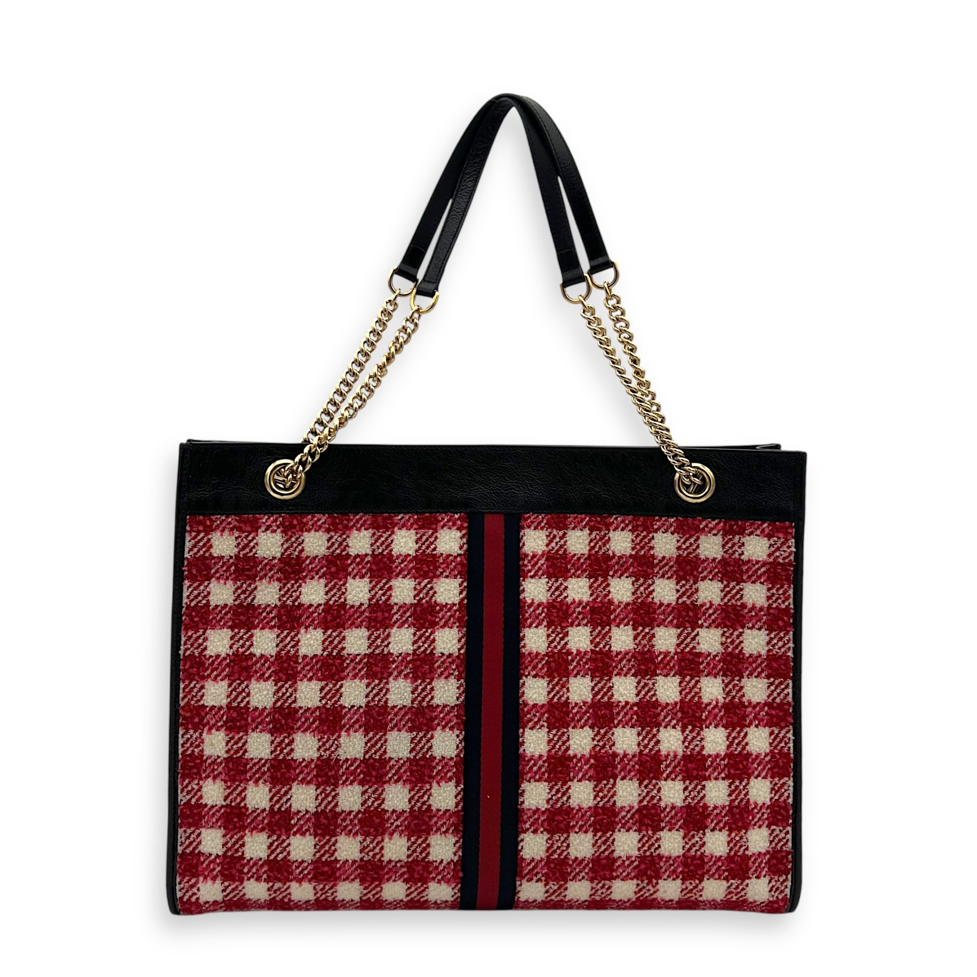 GG Rajah Tote bag in Tweed, Gold Hardware