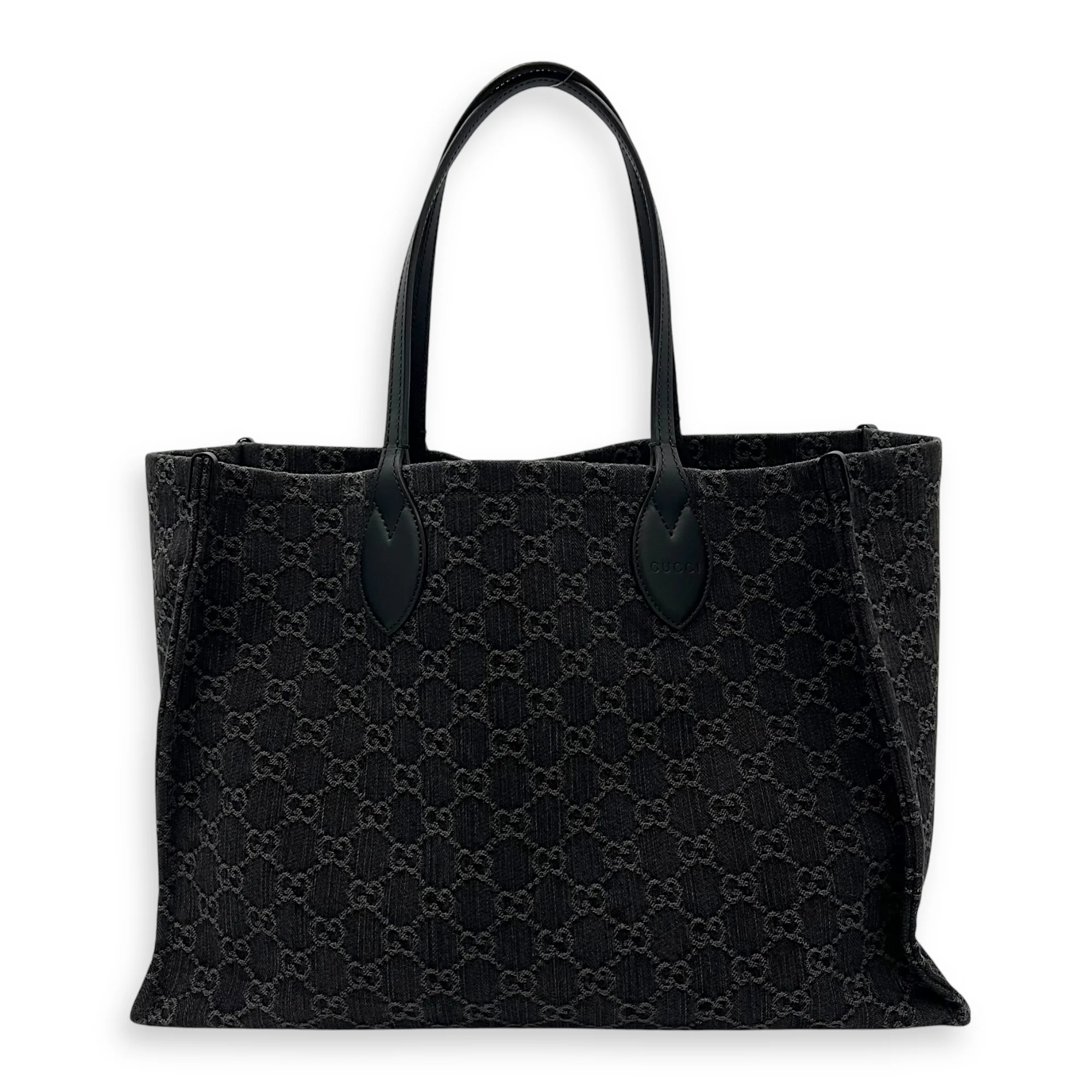 Ophidia Large Grey Tote Bag in Denim