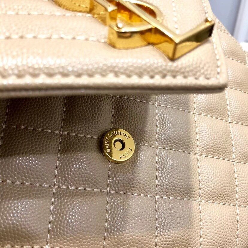 YSL ENVELOPE MEDIUM BAG IN MIX MATELASSÉ GRAIN DE POUDRE EMBOSSED LEATHER