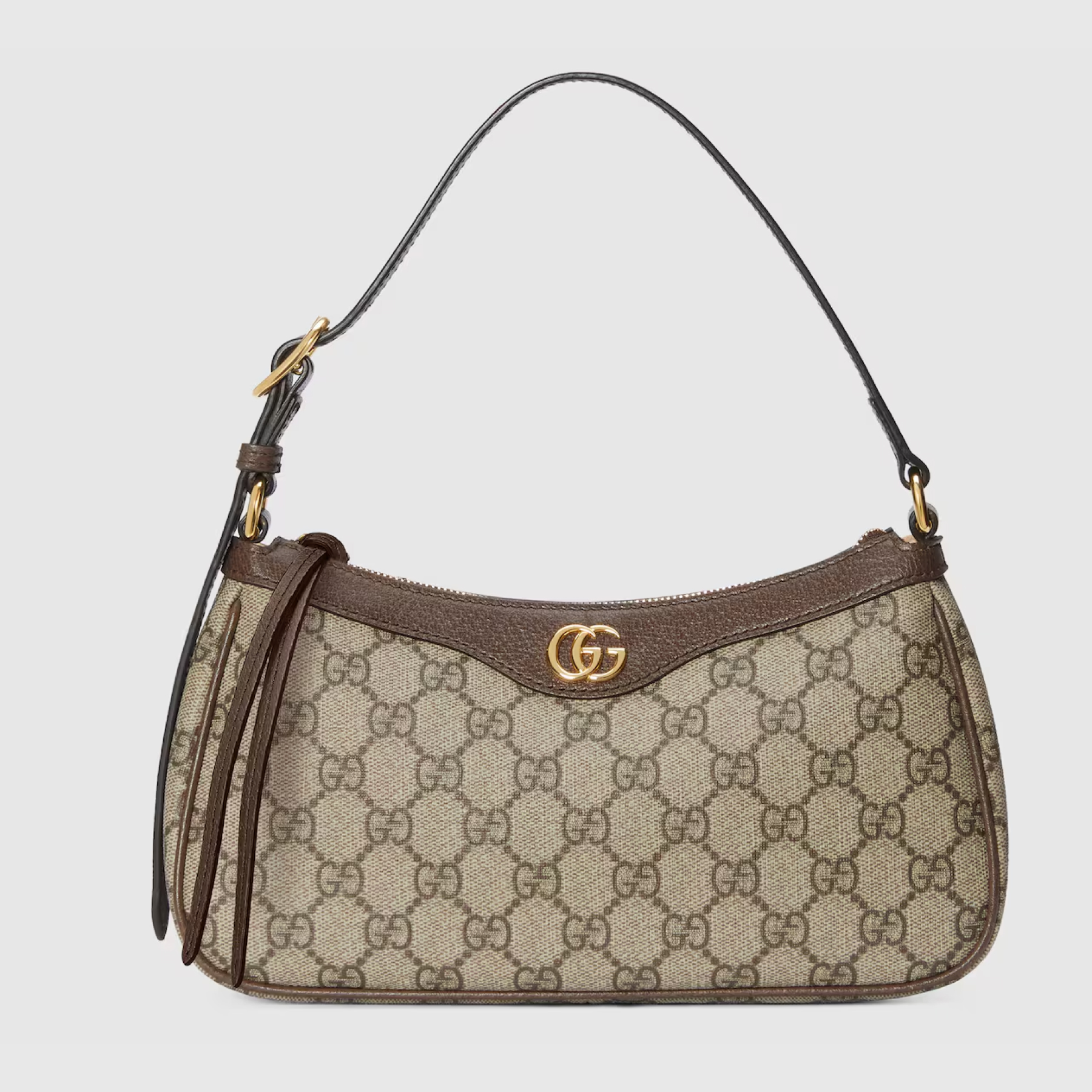 Gucci Ophidia Collection Small Handbag - Beige And Dark Brown Bag