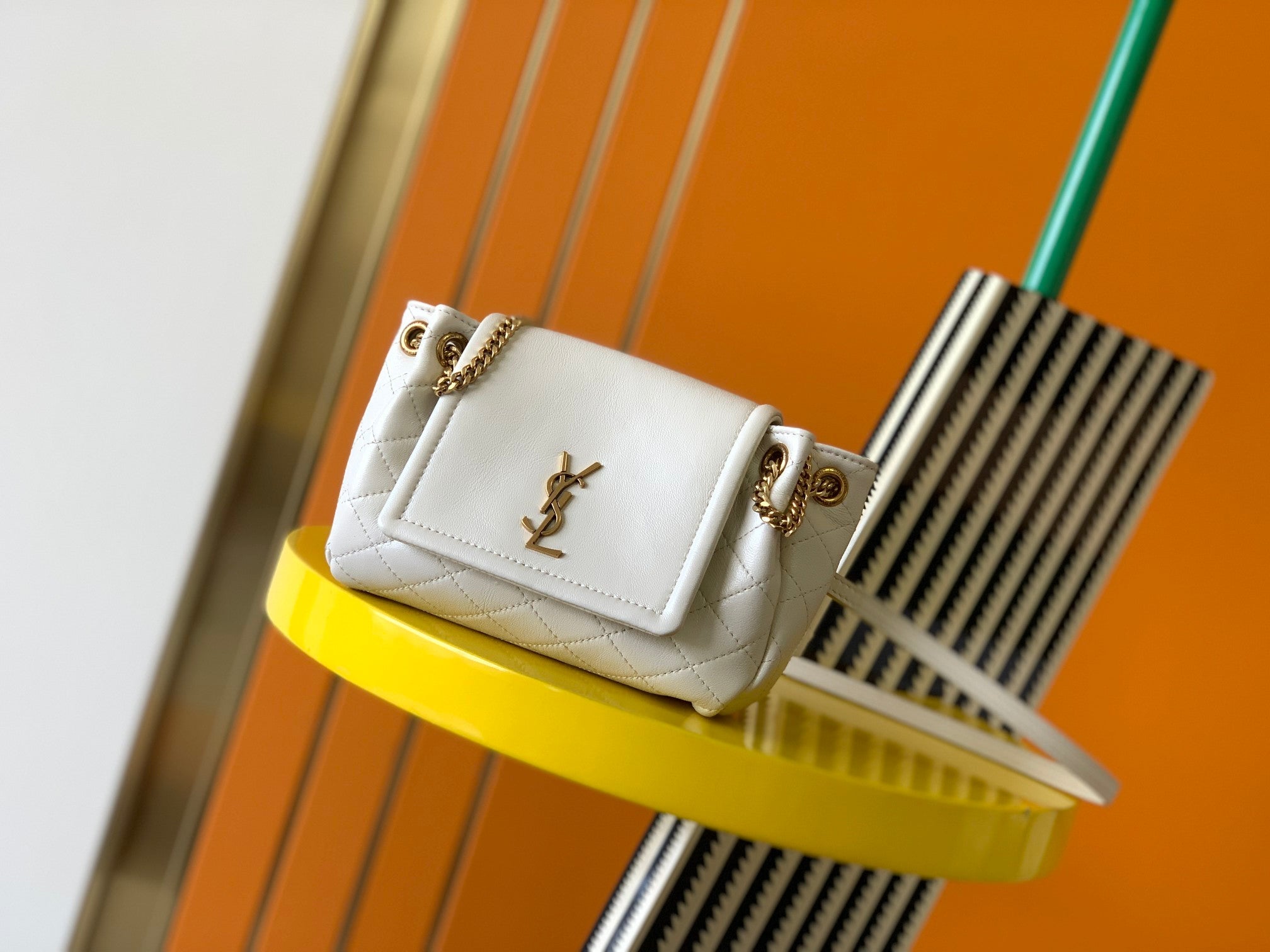 YSL Mini Nolita In Lambskin Bag