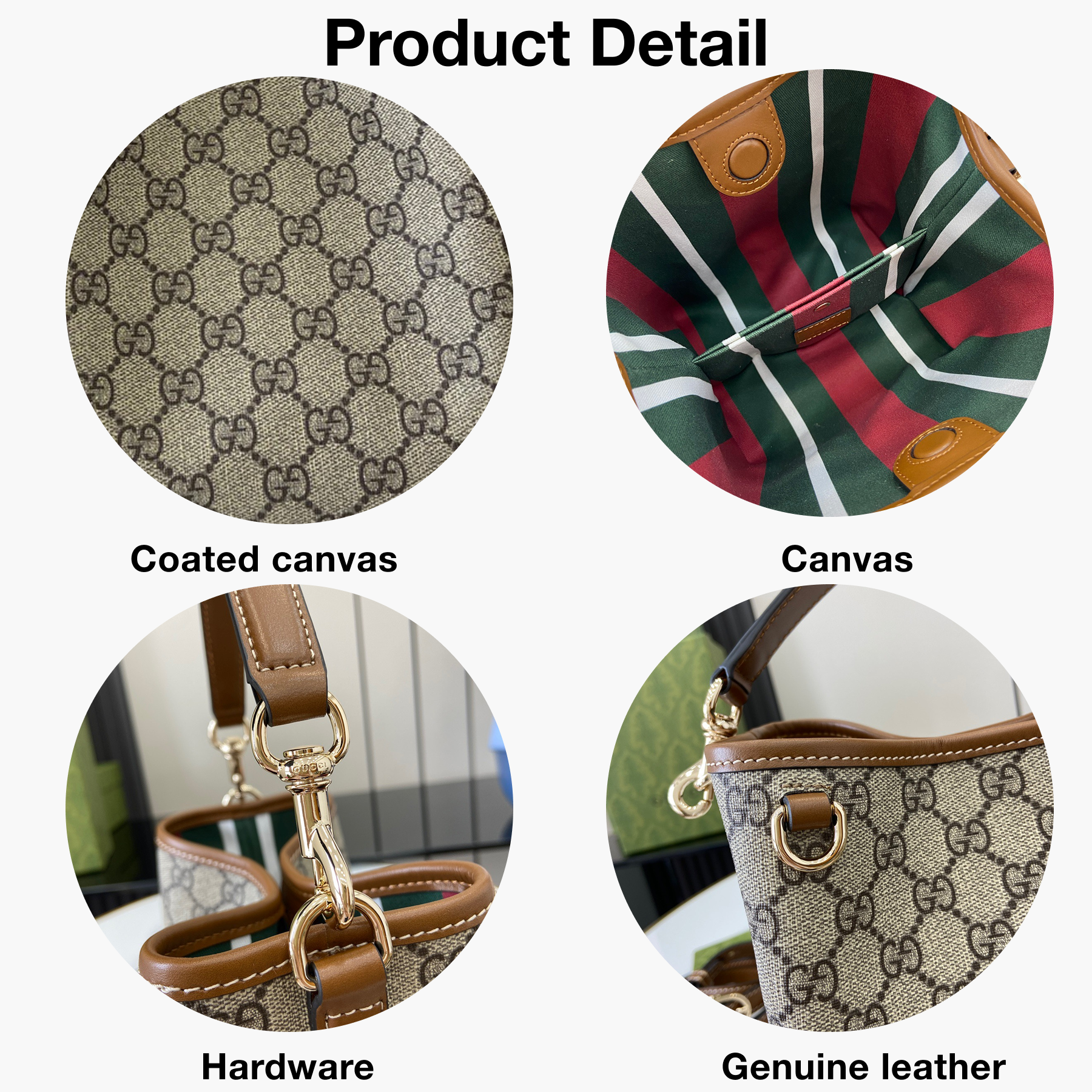 [TOP]Gucci GG Emblem bucket bag - Small
