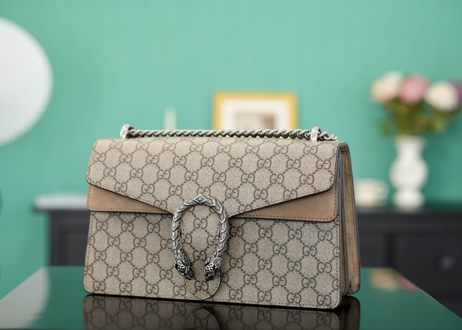 [TOP]Gucci DIONYSUS GG Shoulder Bag With Beige - Bag