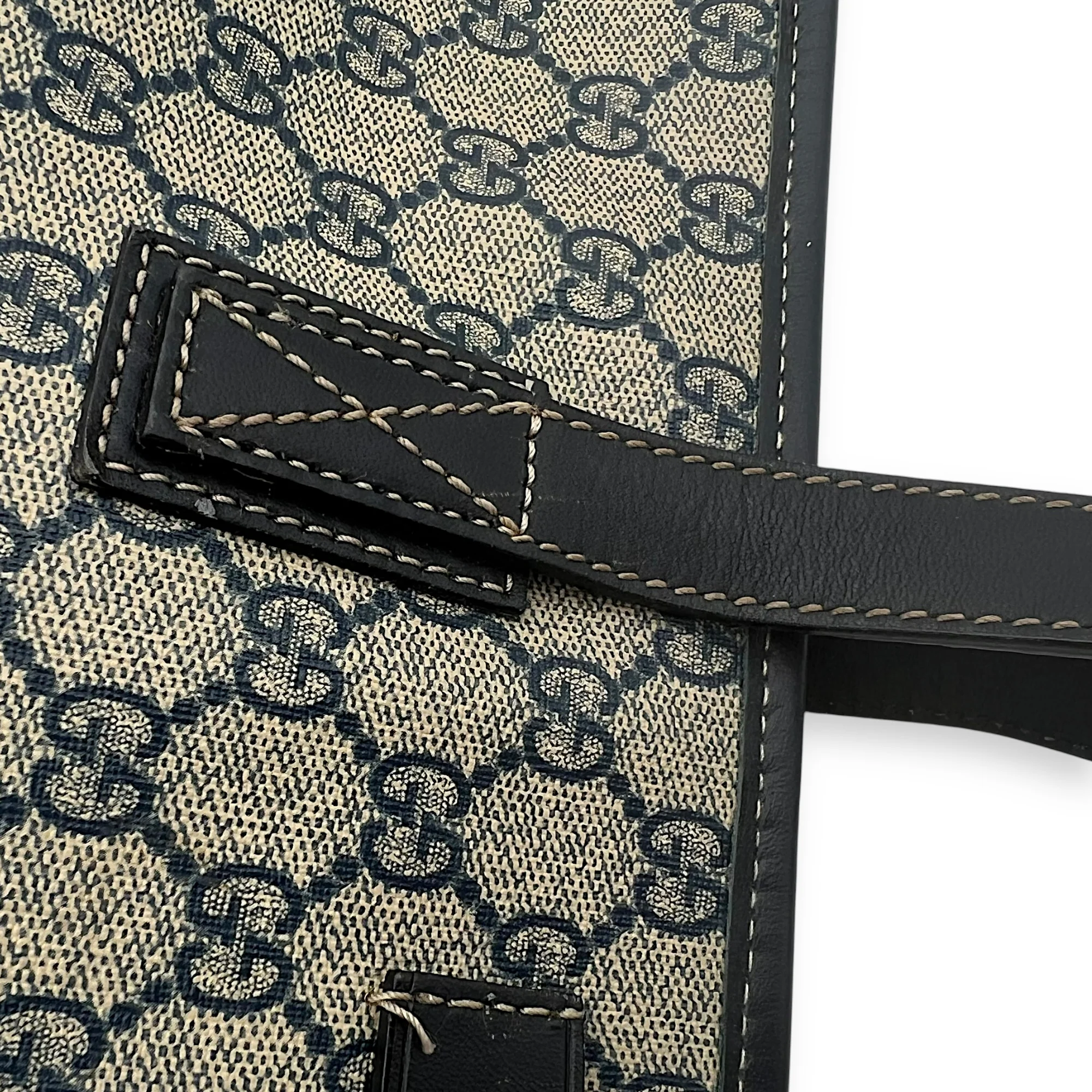 GG Supreme Blue Tote Bag in Coated Canvas, Silver hardware