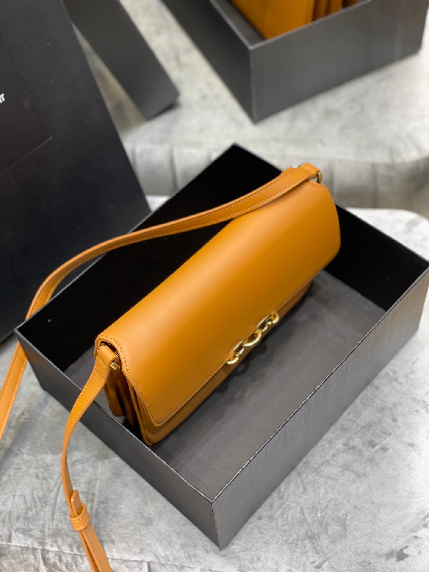 YSL Le Maillon Satchel In Smooth Leather Bag