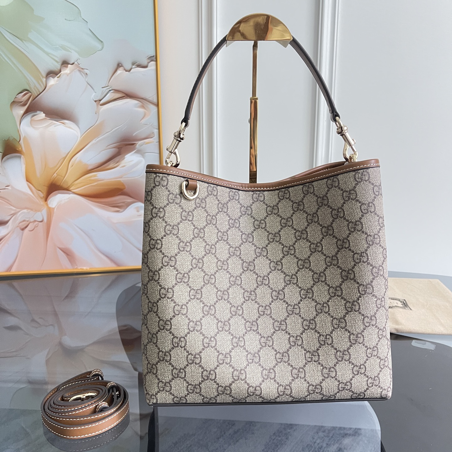 [TOP]Gucci GG Emblem bucket bag - Medium
