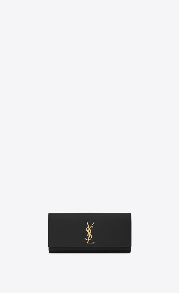 KATE CLUTCH IN GRAIN DE POUDRE EMBOSSED LEATHER