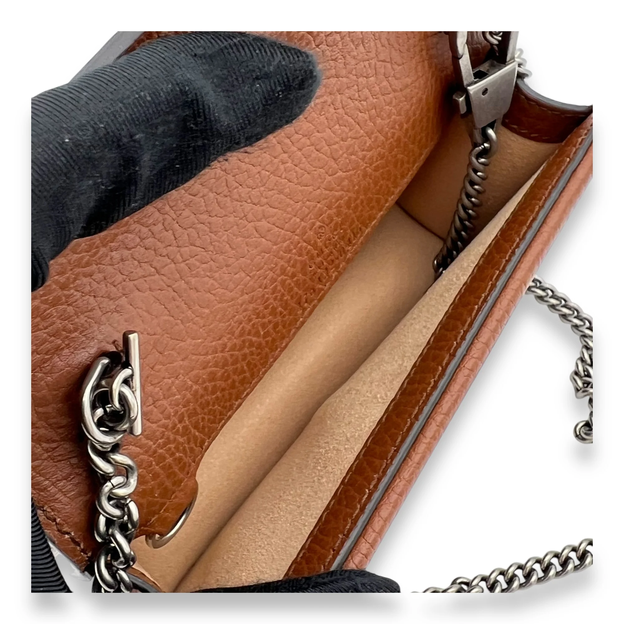 Dionysus Crossbody Bag Super Mini Blue in Denim, Silver hardware