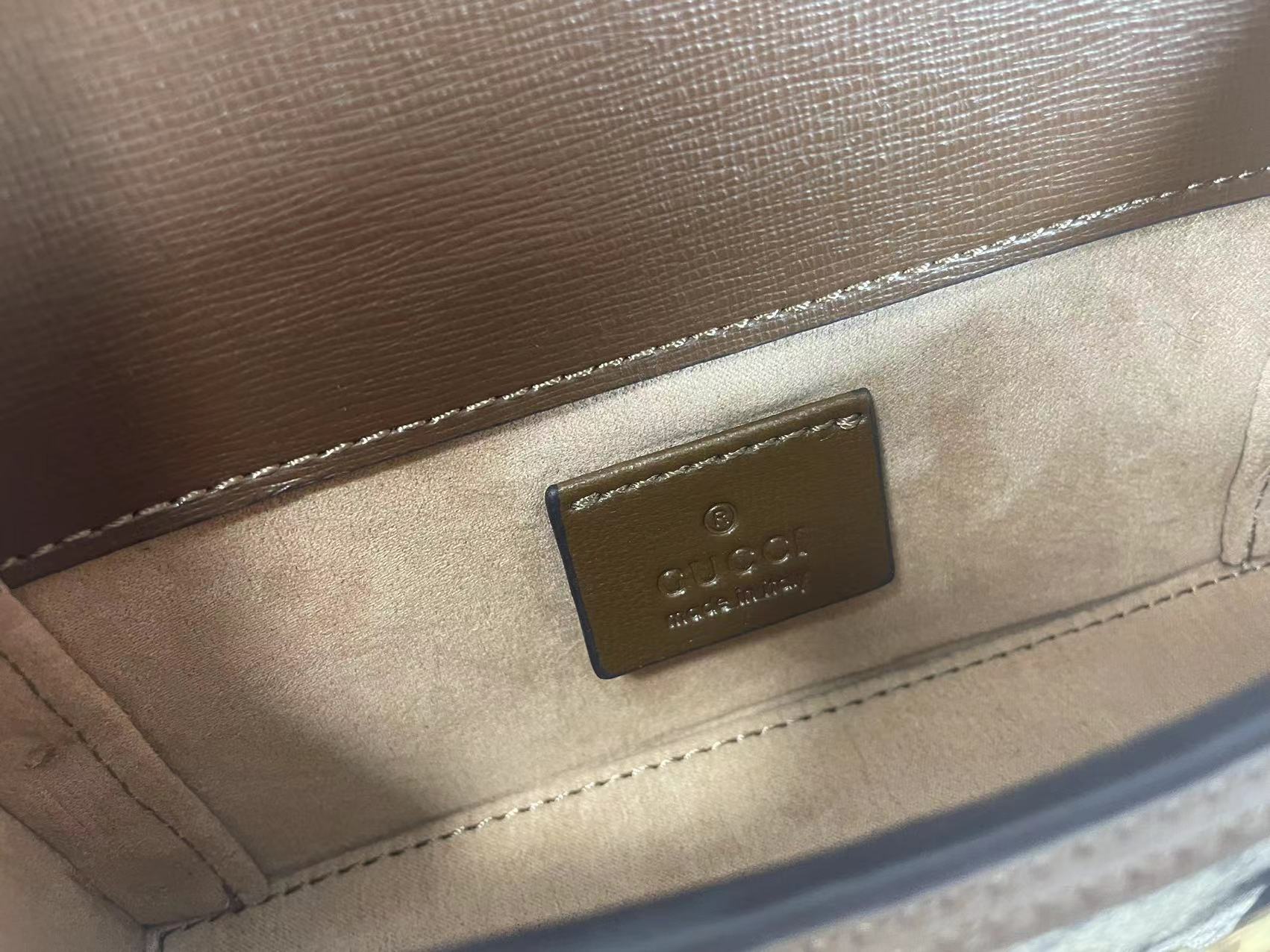 Gucci Horsebit 1955 series mini handbag GG Supreme canvas - Ebony