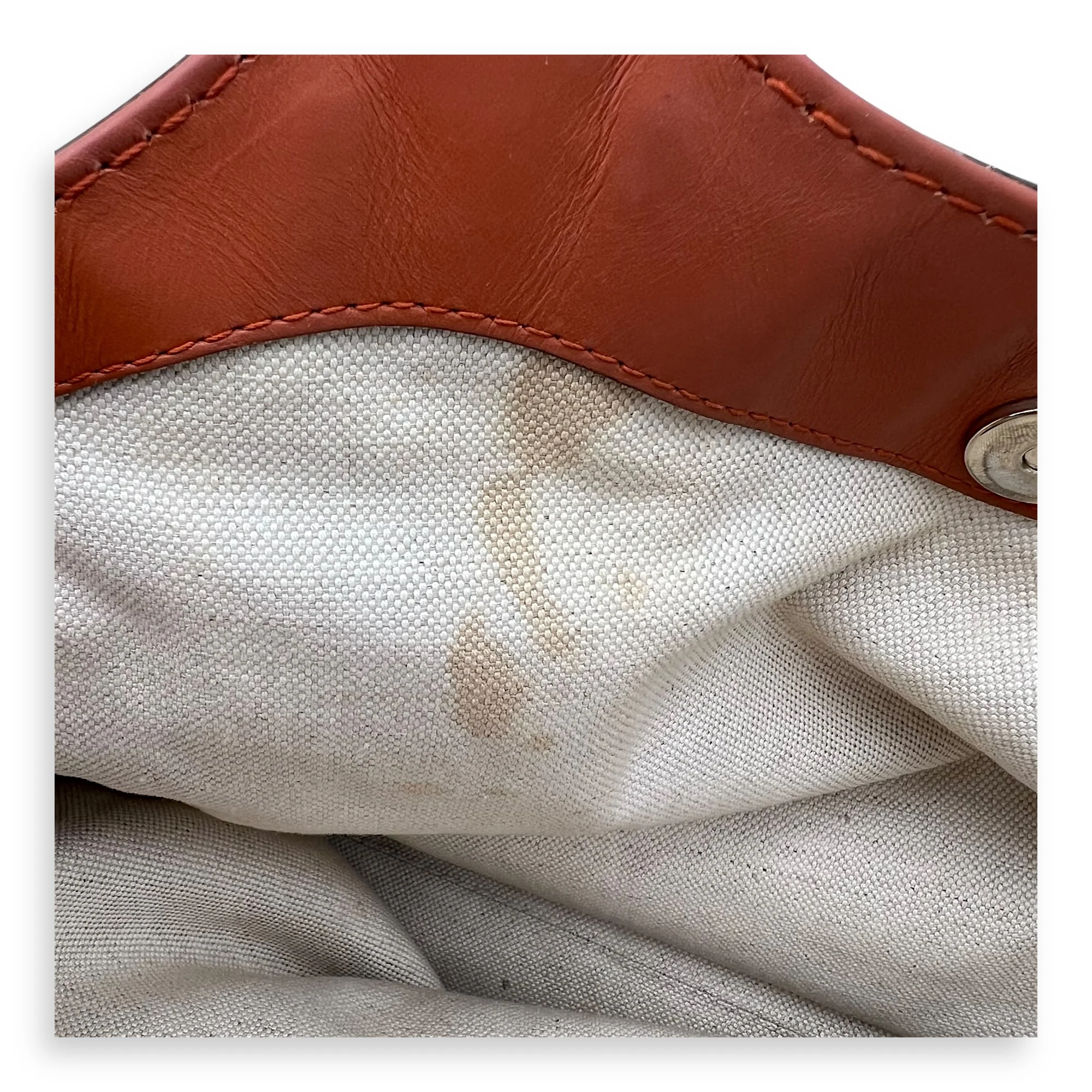 Sukey Shoulder Bag Orange in Jacquard, Light Gold hardware