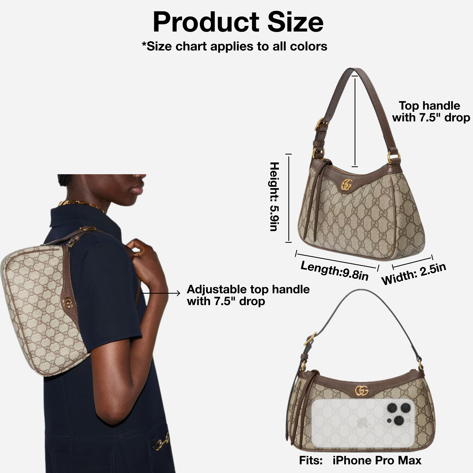 Gucci Ophidia Collection Small Handbag - Beige And White Bag