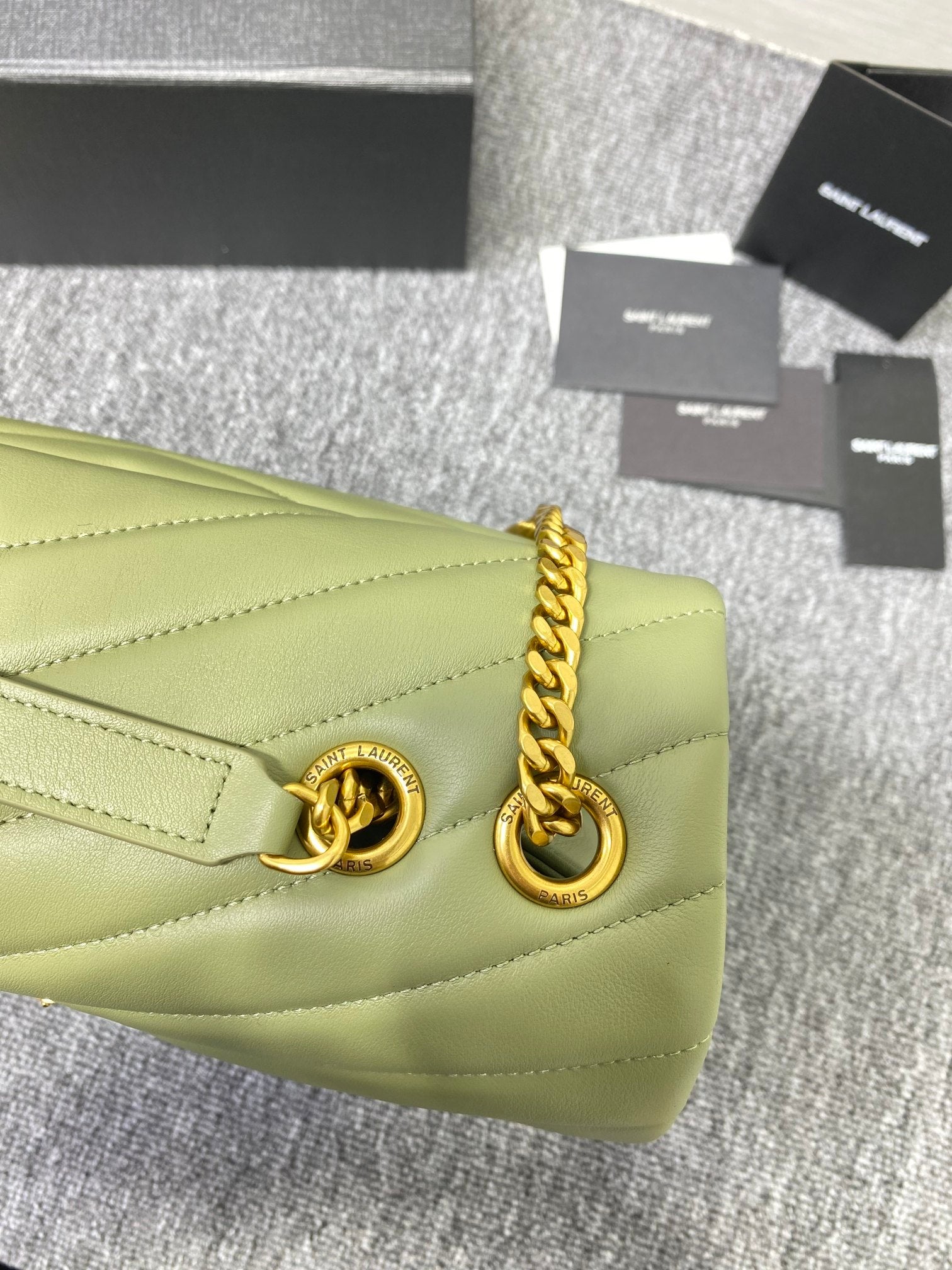 YSL Loulou Medium Chain Bag In Y Leather