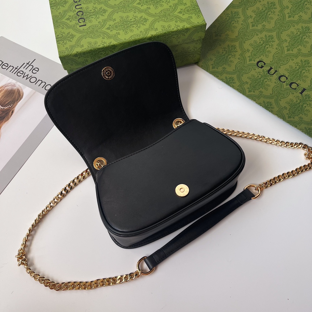 Gucci Blondie Mini Shoulder Bag - Black Bag