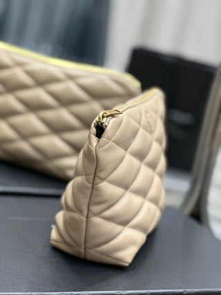 YSL Sade Quilted Leather Pouch