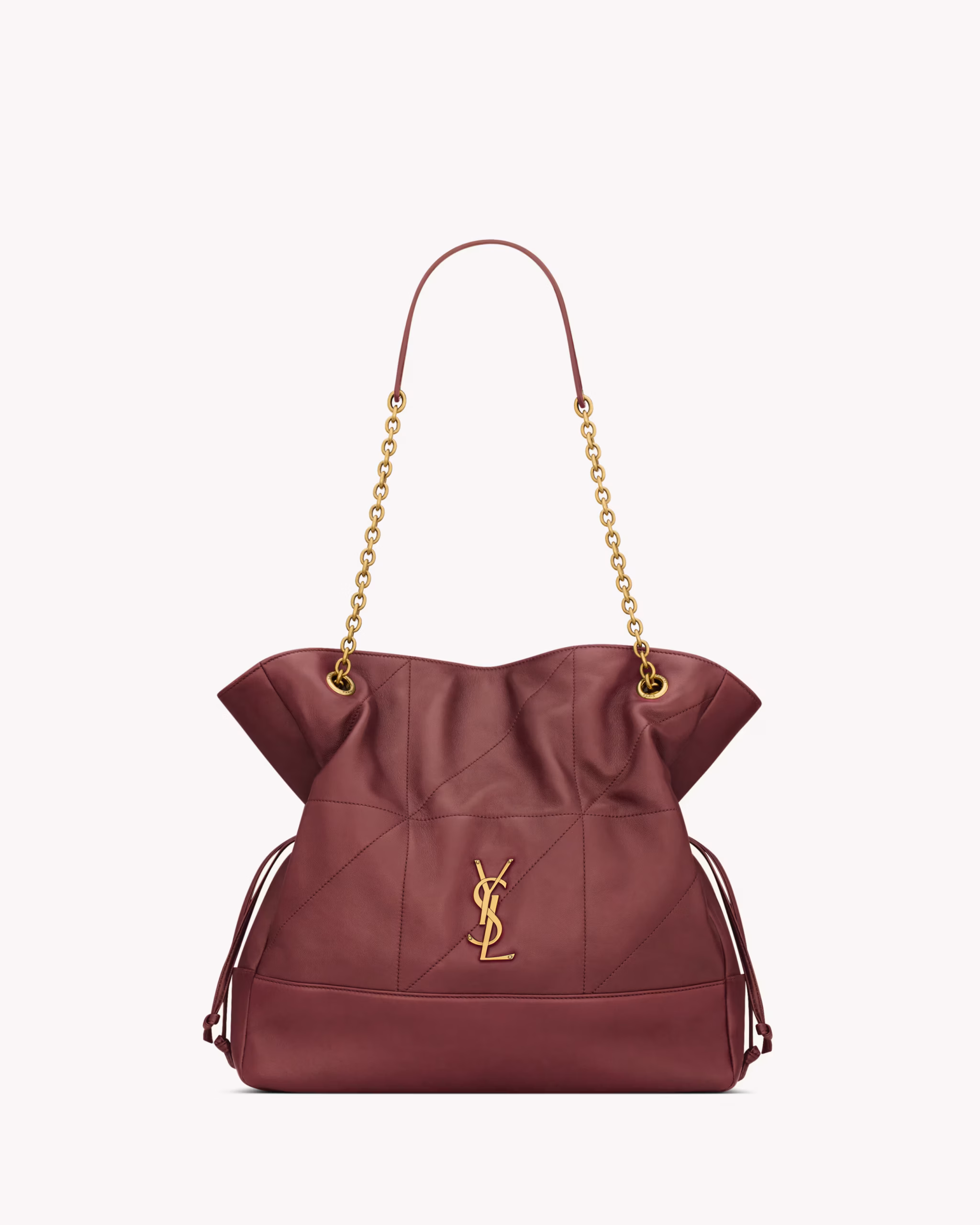 YSL JAMIE SHOPPING in lambskin-BORDEAUX
