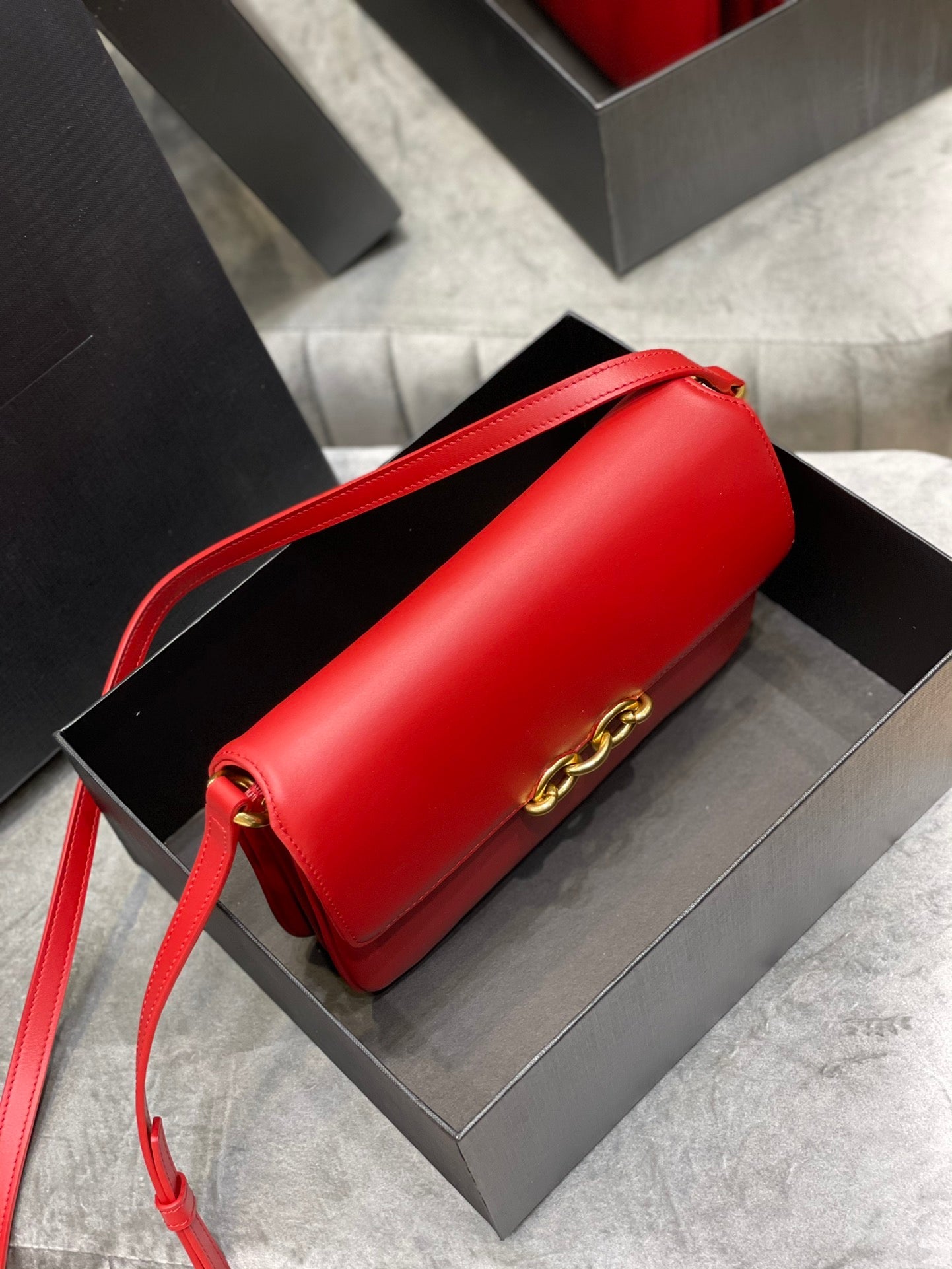 YSL Le Maillon Satchel In Smooth Leather Bag