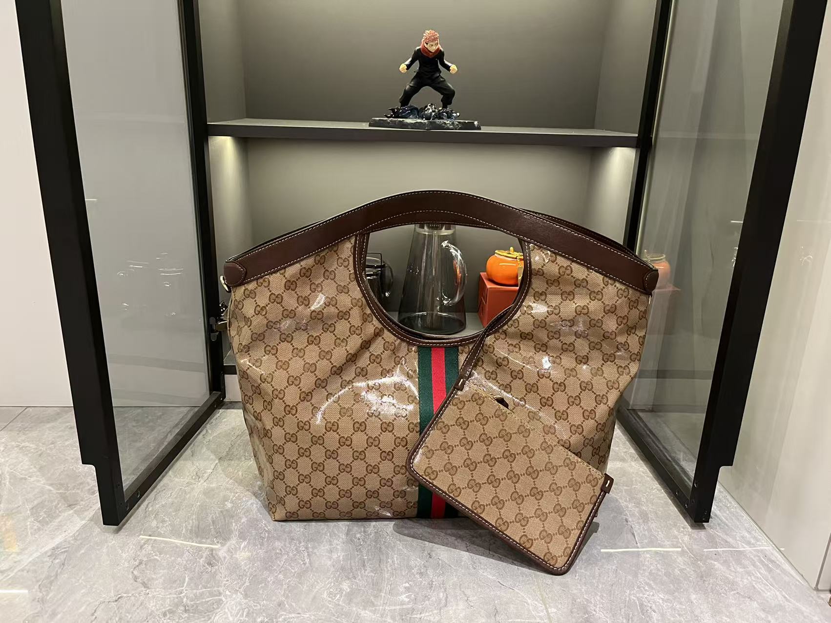 Gucci Giglio GG large tote bag varnished GG fabric - Bag