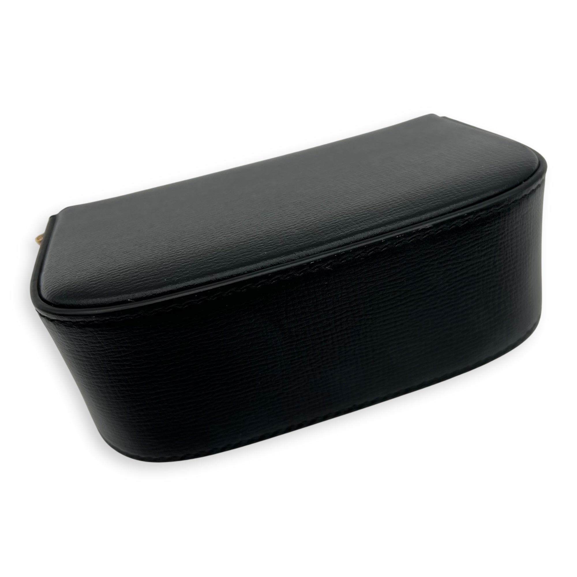 Horsebit 1955 Wallet On Chain Black in Calfskin, Gold hardware