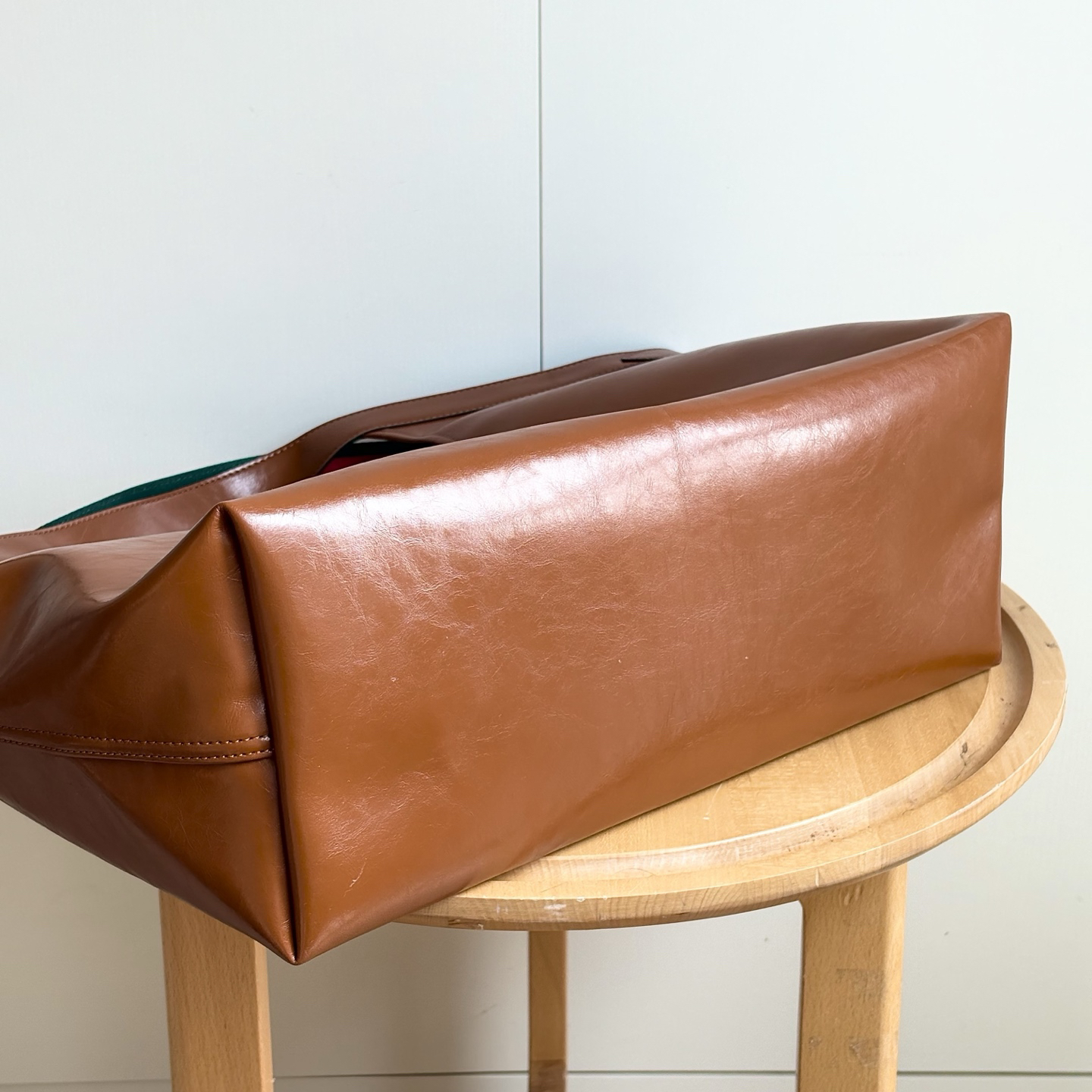 Gucci Giglio large tote bag - Dark brown soft glossy leather