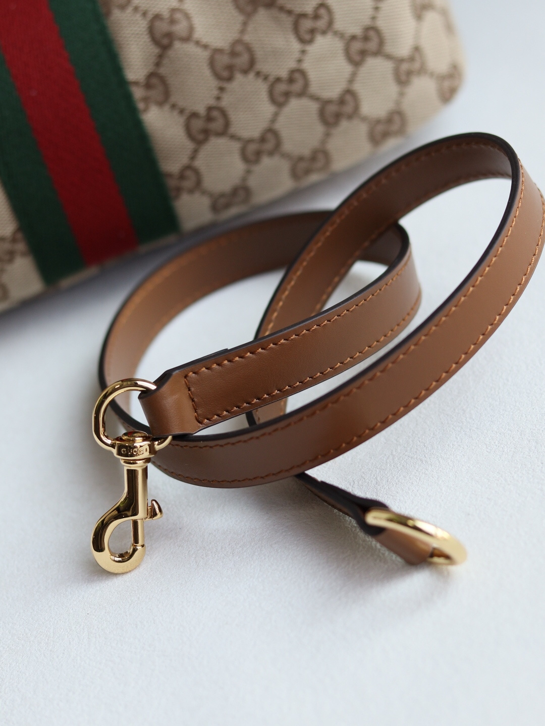 Gucci Vanity Top Handle Beige and brown GG canvas - Bag