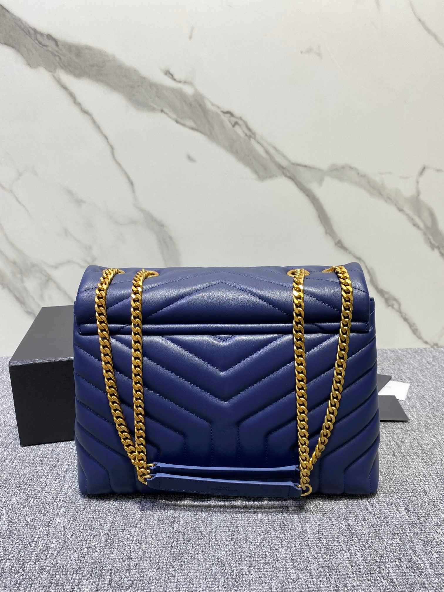 YSL Loulou Medium Chain Bag In Y Leather