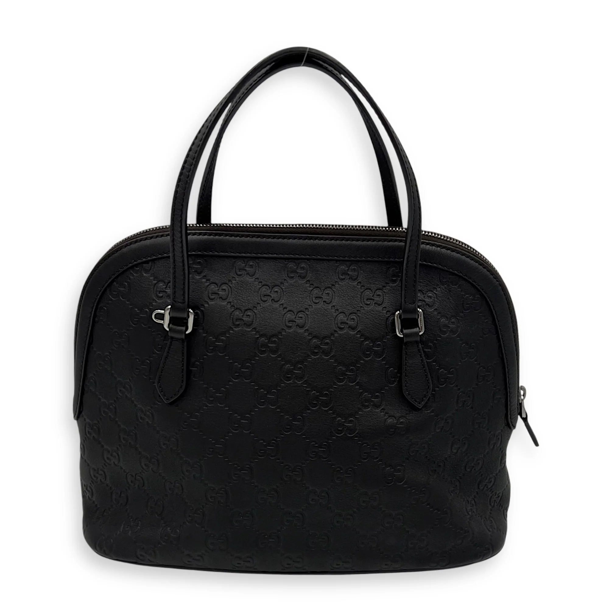 Dome Top handle bag in Guccissima leather, Silver Hardware