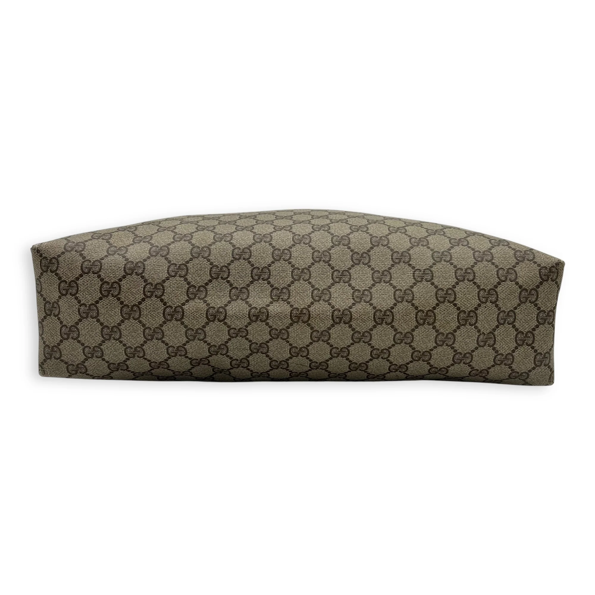 GG Supreme Tote Bag Brown in Coated Canvas