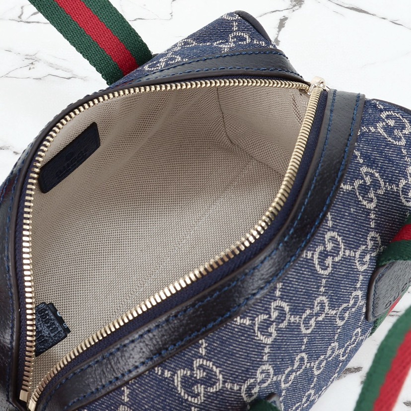 Gucci Mini GG blue and white GG denim Handbag