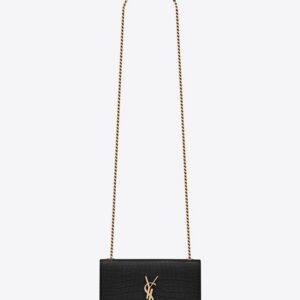 KATE SMALL TASSEL IN CROCODILE-EMBOSSED LEATHER