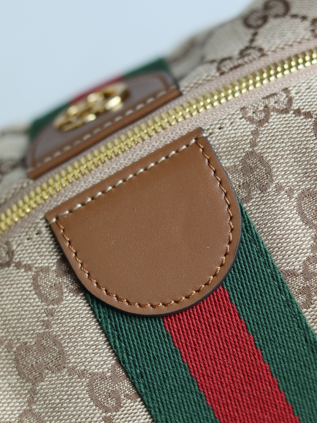 Gucci Vanity Top Handle Beige and brown GG canvas - Bag