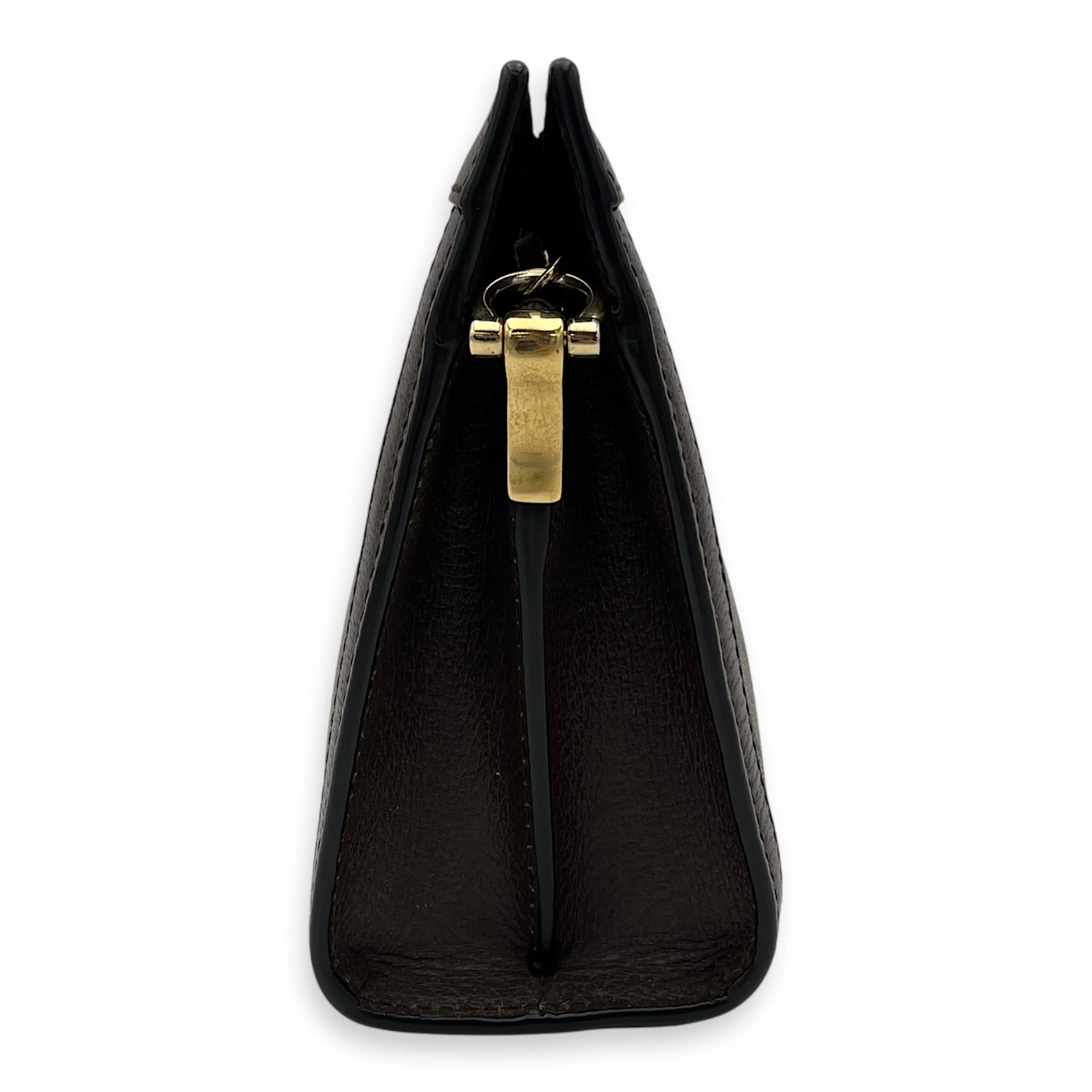 Ophidia Crossbody Bag Brown in Coated Canvas, Gold hardware