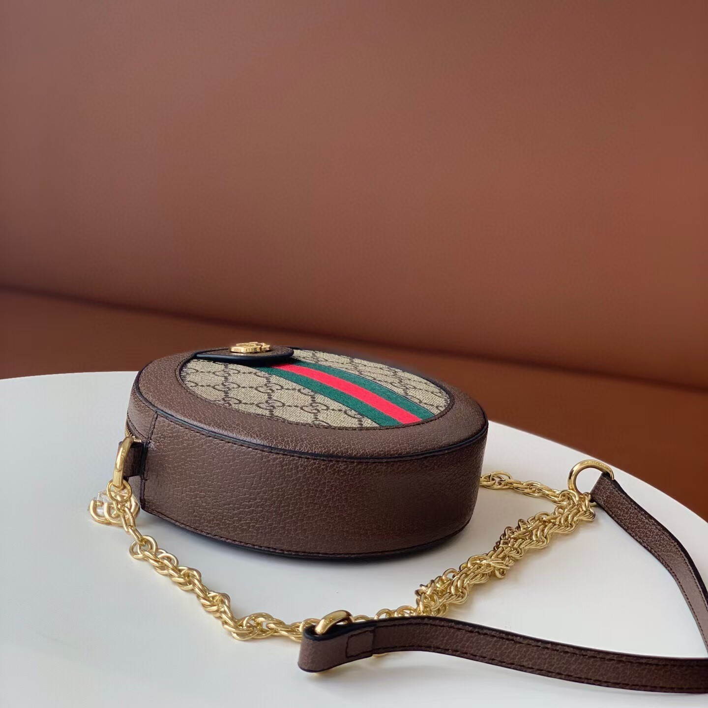 Gucci GG Ophidia Mini Round Shoulder Bag