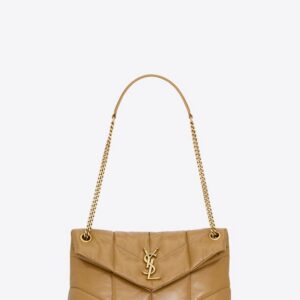 SMALL PUFFER IN CRINKLED LEATHER