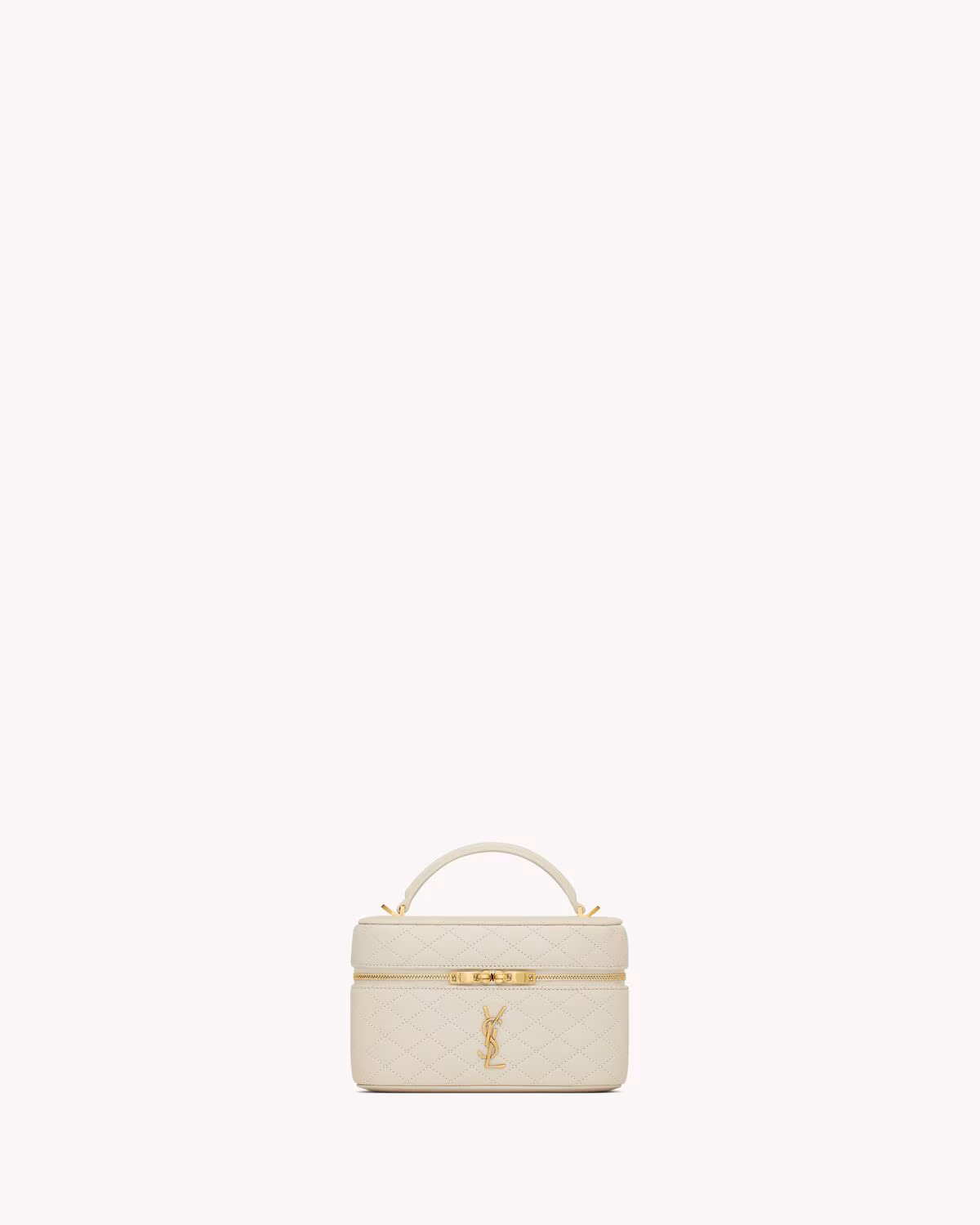YSL GABY vanity bag in lambskin-BLANC VINTAGE