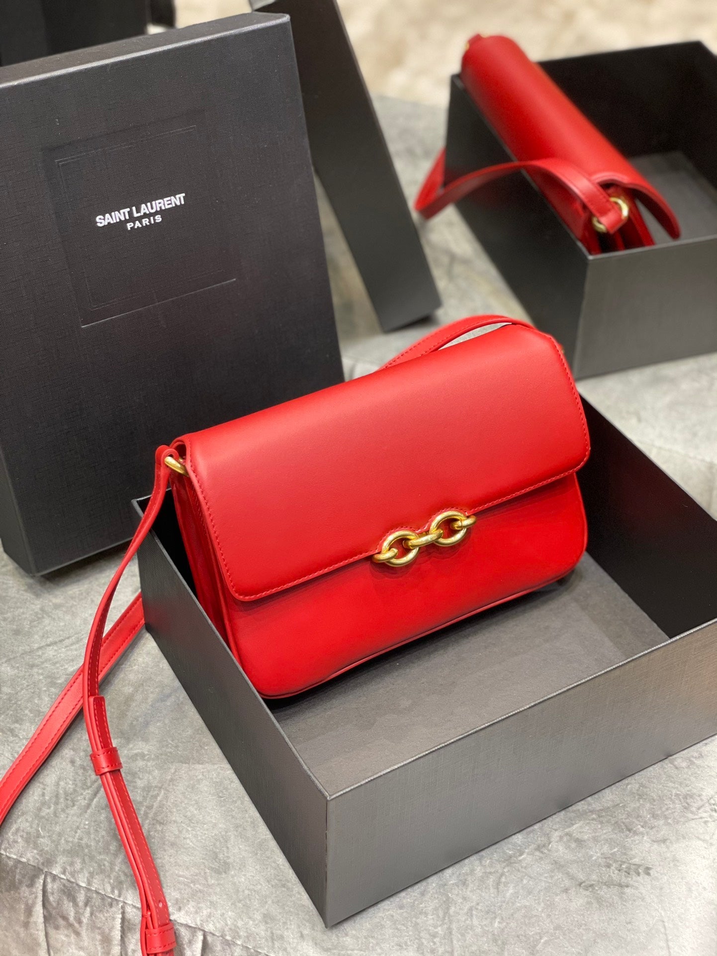 YSL Le Maillon Satchel In Smooth Leather Bag