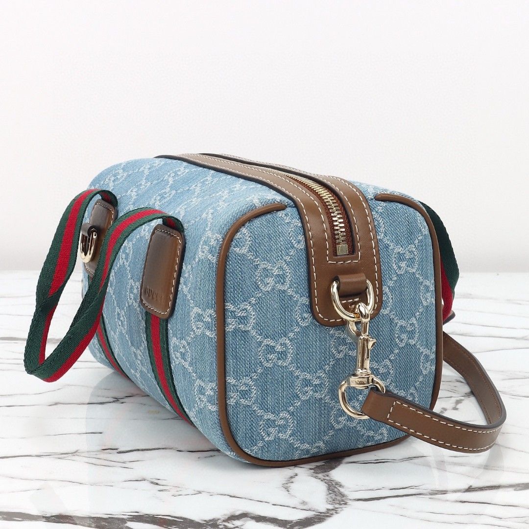 Gucci Mini GG Light blue and white GG denim Handbag