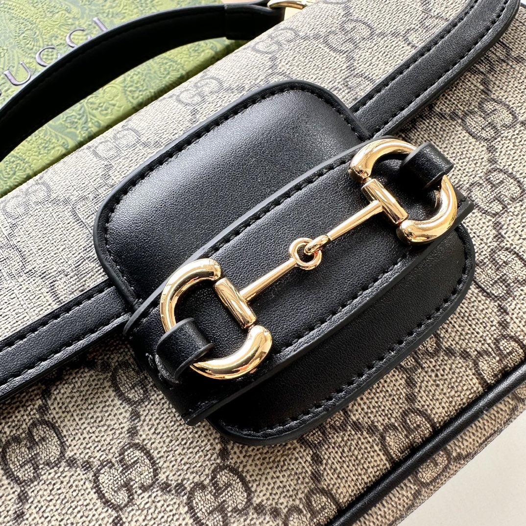 Gucci Horsebit 1955 Small Black Shoulder Bag
