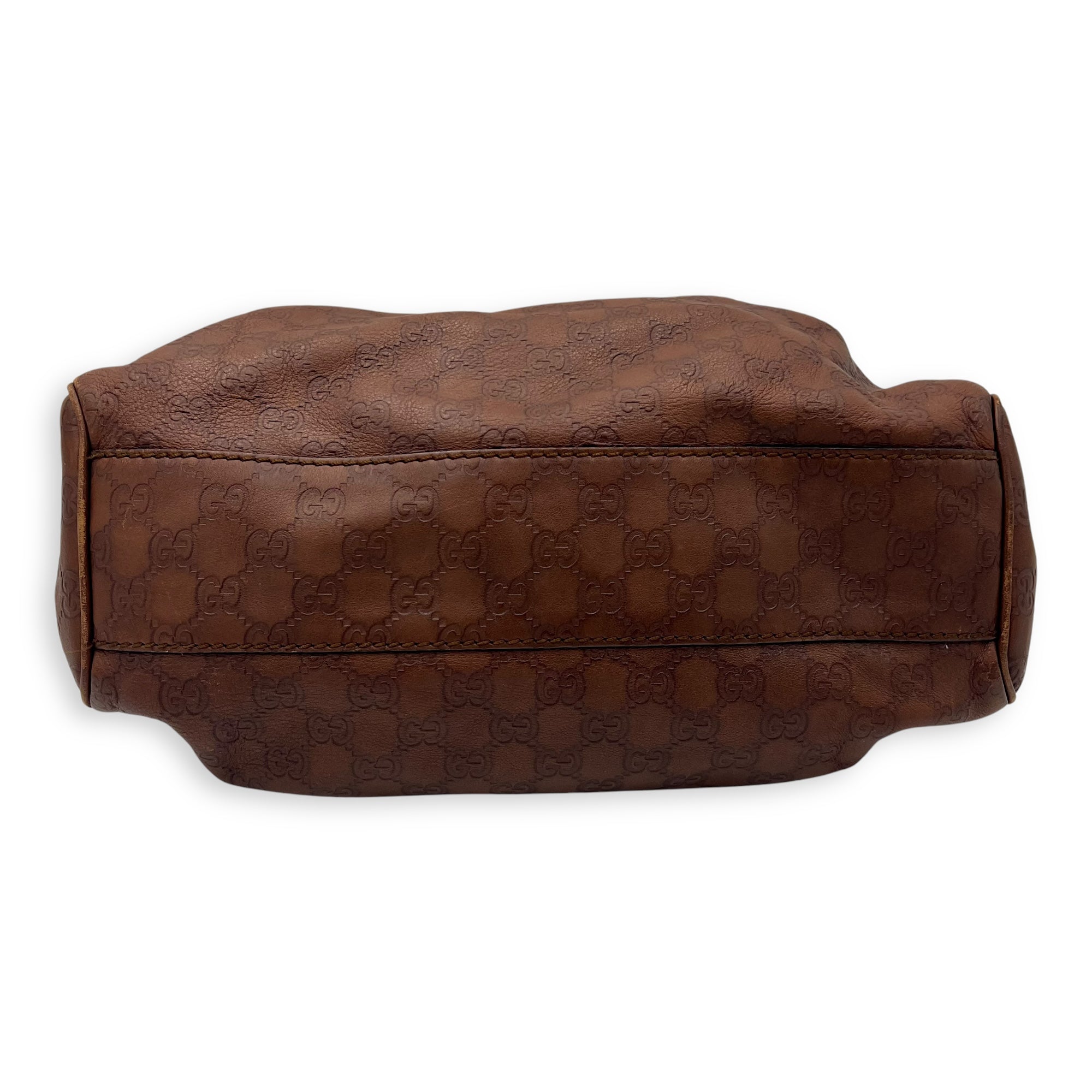 Shukey Shoulder Bag Brown in Calfskin, Gold hardware