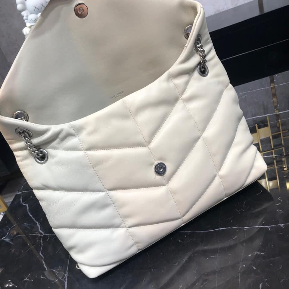 YSL PUFFER MEDIUM BAG IN QUILTED LAMBSKIN