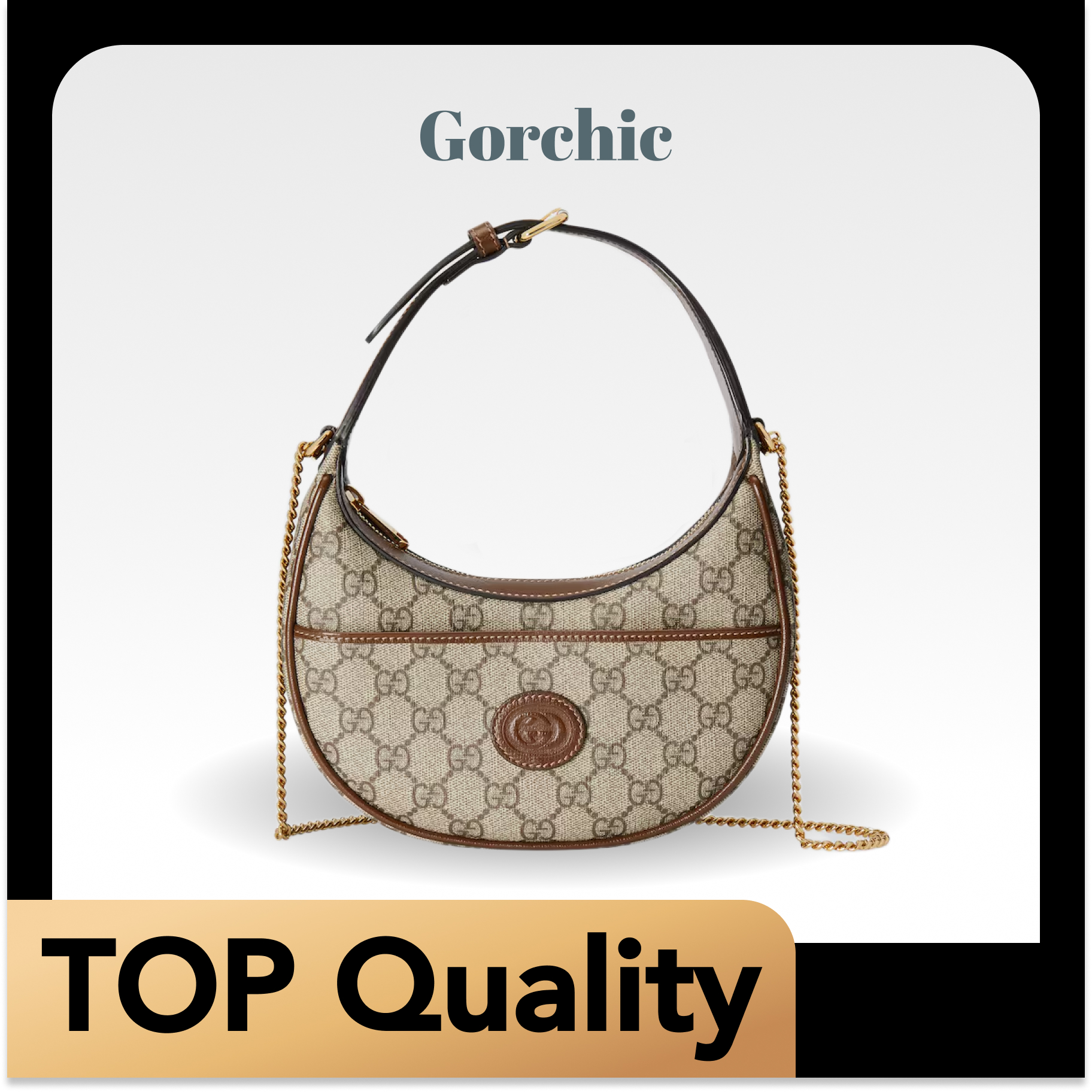 [TOP] Gucci Half-moon-shaped Mini Bag